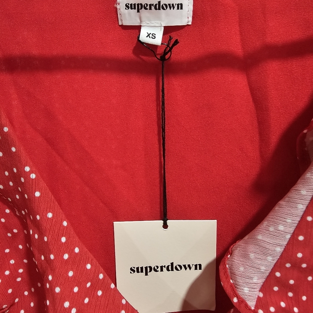 superdown Red Mini Dress - Picture 3 of 4